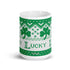 Shamrock Fair Isle Mug for Knitters, Knitting Mug, Knitter Gift, St. Patrick's Day Mug